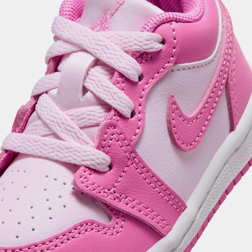 Jordan 1 Low Infant Toddler Lifestyle Shoes (China Rose/Pink Foam/White)