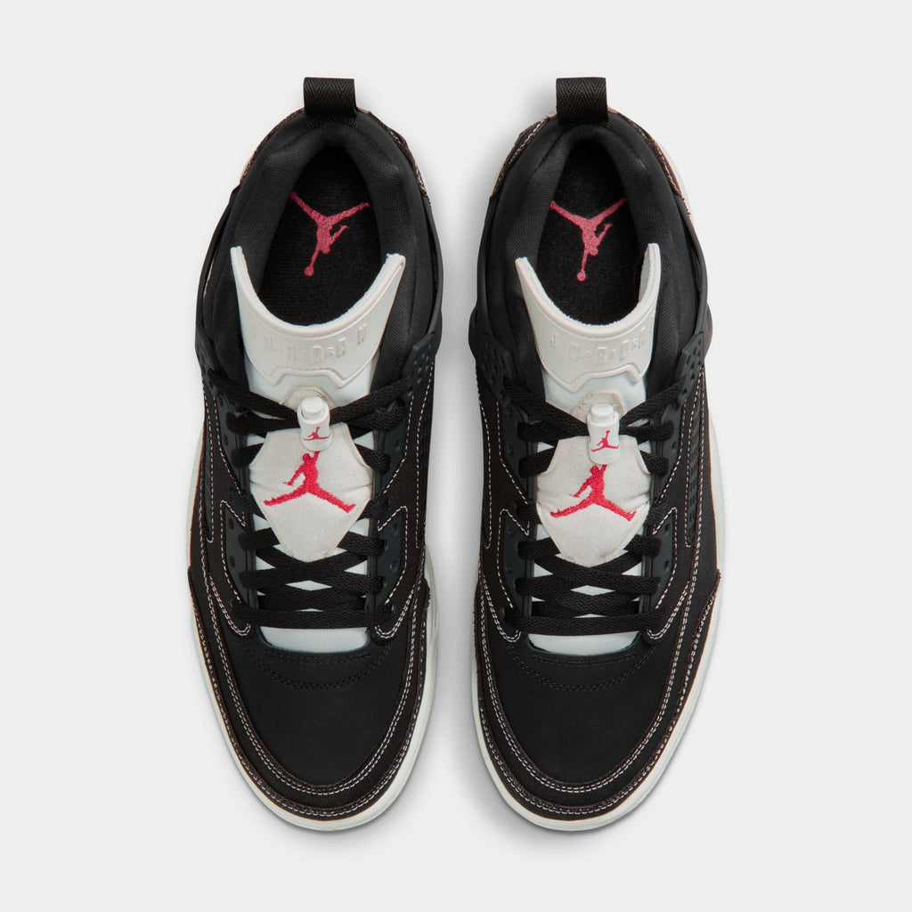 Spizike Low Black Denim Mens Basketball Shoes (Black/University Red/Gum Medium Brown/Sail)