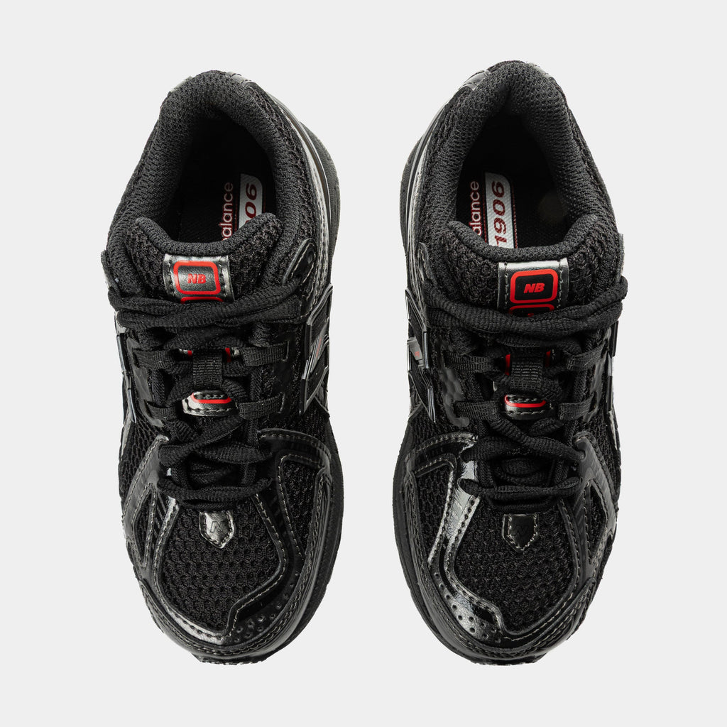 Shoe Palace Exclusive x New Balance 1906 Preschool Running Shoes (Black/Red)