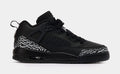 Spizike Low Grade School Basketball Shoes (Black/Metallic Silver)