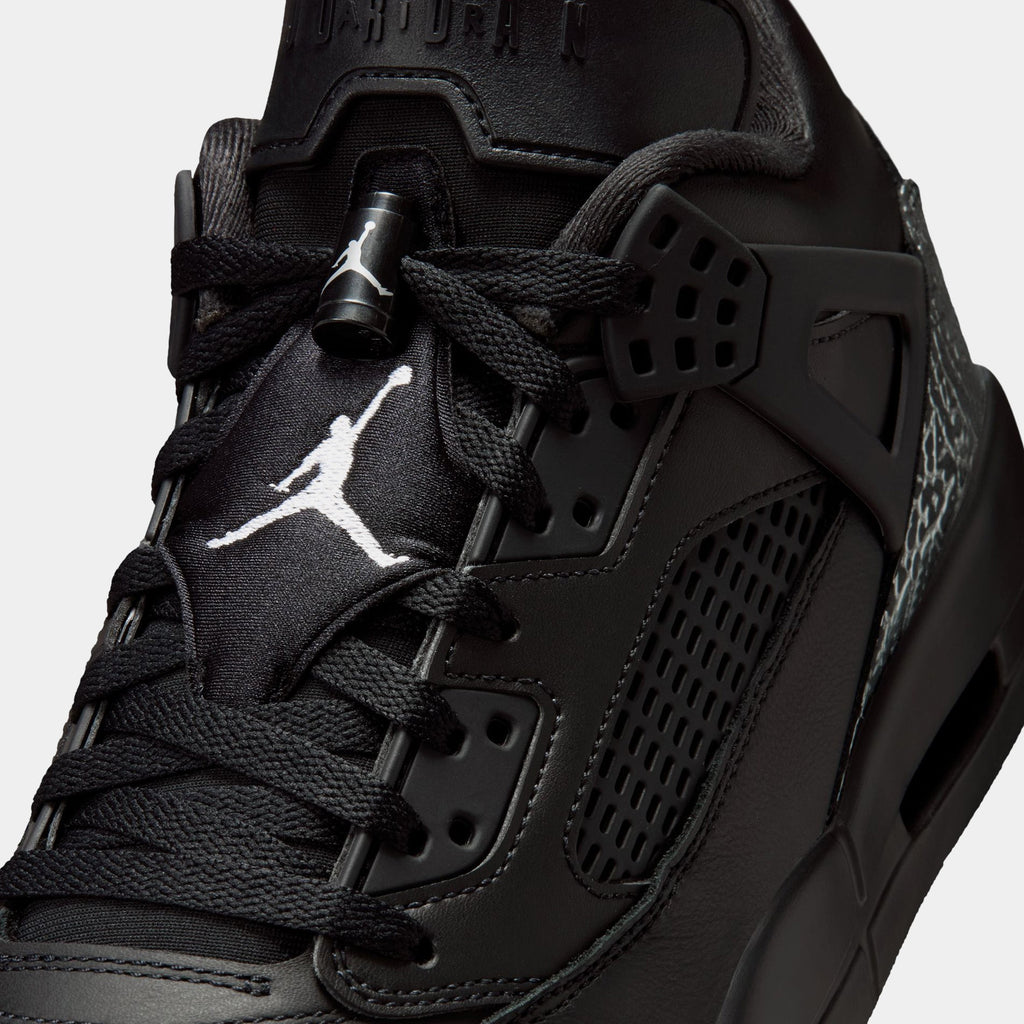 Spizike Low Mens Basketball Shoes (Black/Black/Metallic Silver)