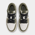 Air Jordan 1 Low OG Medium Olive And Summit White Preschool Lifesyle Shoes (Medium Olive/Black/Summit White/Sail)