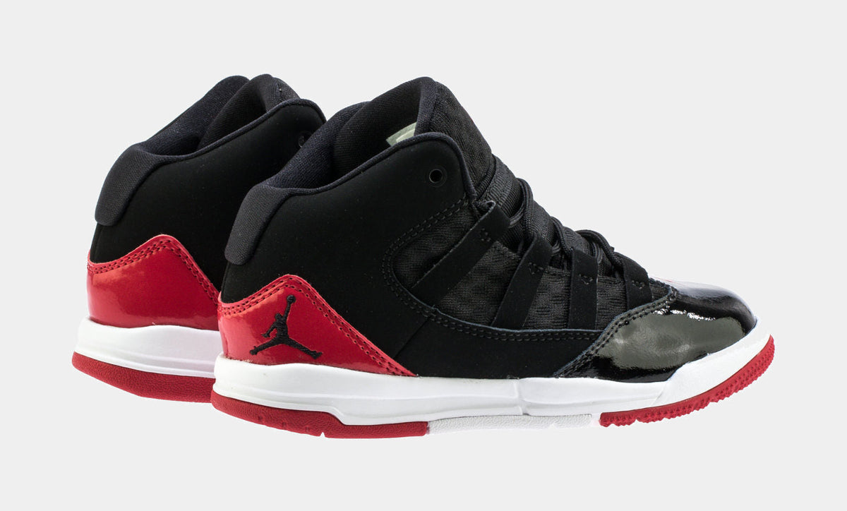 Max Aura Preschool Lifestyle Shoes (Black/Red)