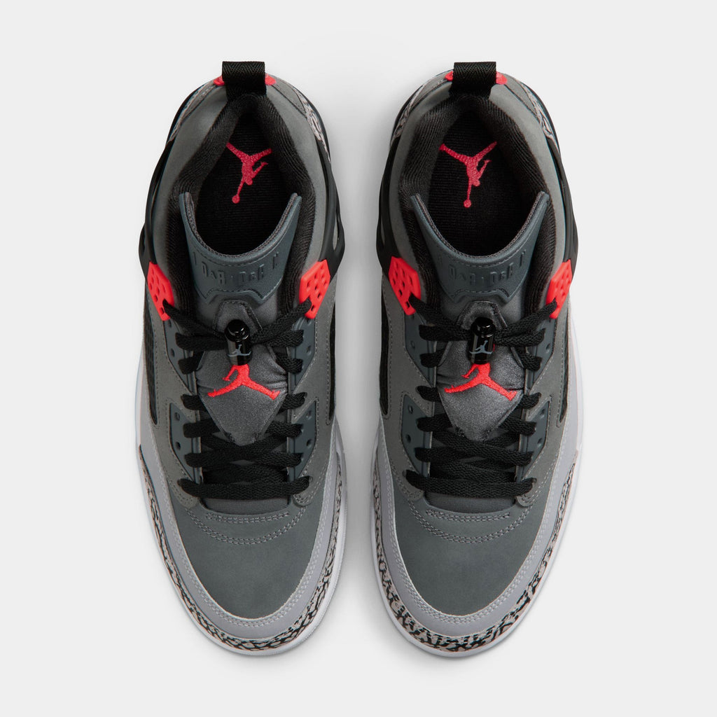 Spizike Low Infrared Mens Basketball Shoes (Dark Grey/Infrared/Black)