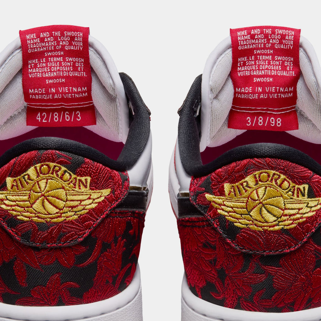 Air Jordan 1 Retro Low OG Garden Mens Lifestyle Shoes (Black/Varsity Red/Summit White)