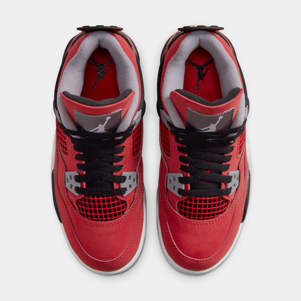 Air Jordan 4 Retro Toro Bravo Grade School Lifestyle Shoes (Fire Red/White/Black/Cement Grey)