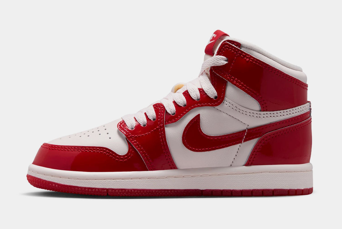 Air Jordan 1 Retro High OG Nails and Grails Preschool Lifestyle Shoes (University Red/Metallic Silver) Free Shipping