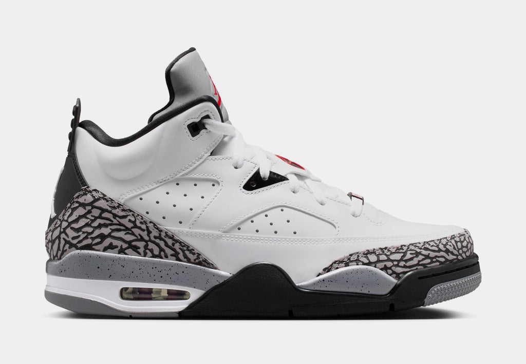 Son of Mars Low Mens Lifestyle Shoes (White/Black/Cement Grey/Gym Red)