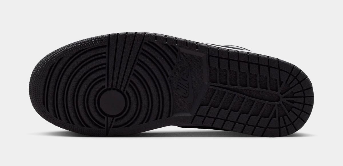 Air Jordan 1 Low Mens Lifestyle Shoes (Black/White/Light Smoke Grey)