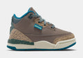 Air Jordan 3 Retro Olive Grey Infant Toddler Lifestyle Shoes (Olive Grey/Green Abyss/Khaki/Sea Glass)