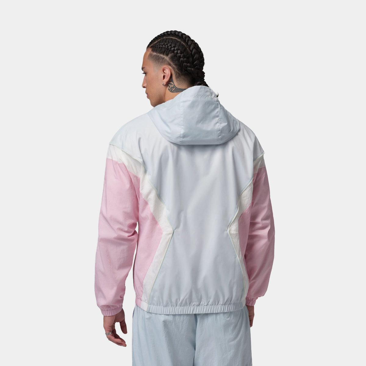 Brooklyn Hooded Draft Mens Jacket (Aura/Iced Carmine/Jade Aura/Black)