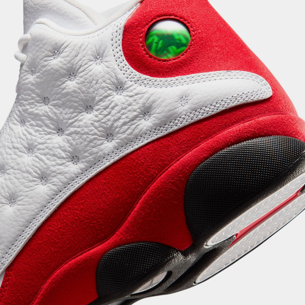 Air Jordan 13 Retro White And University Red Mens Lifestyle Shoes (White/Black/True Red)