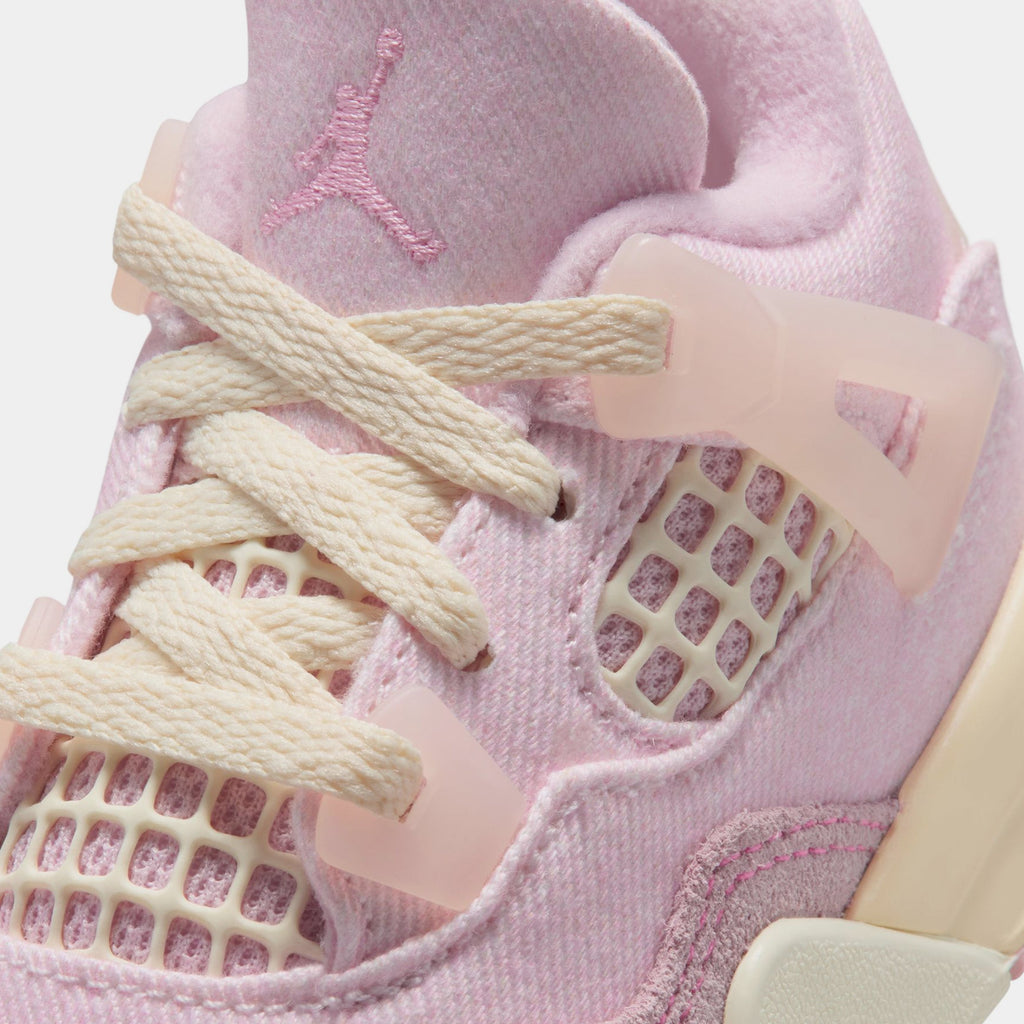 Air Jordan 4 Retro Pink Pearl And Iced Carmine Infant Toddler Lifestyle Shoes (Pearl Pink/Iced Carmine/Coconut Milk)