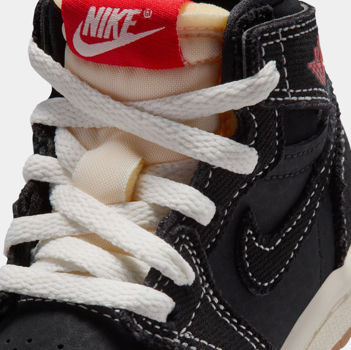 Air Jordan 1 Retro High OG Flight Club Infant Toddler Lifestyle Shoes (Black/Sail/Gum Medium Brown/University Red) Free Shipping