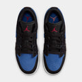 Air Jordan 1 Low Grade School Lifestyle Shoes (Black/True Blue/Varsity Red/Summit White)