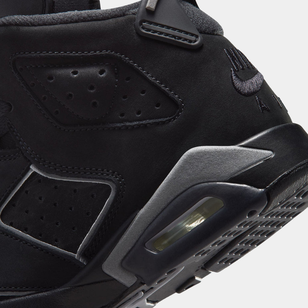 Air Jordan 6 Retro Cap And Gown Grade School Lifestyle Shoes (Black/Reflect Silver/Black)