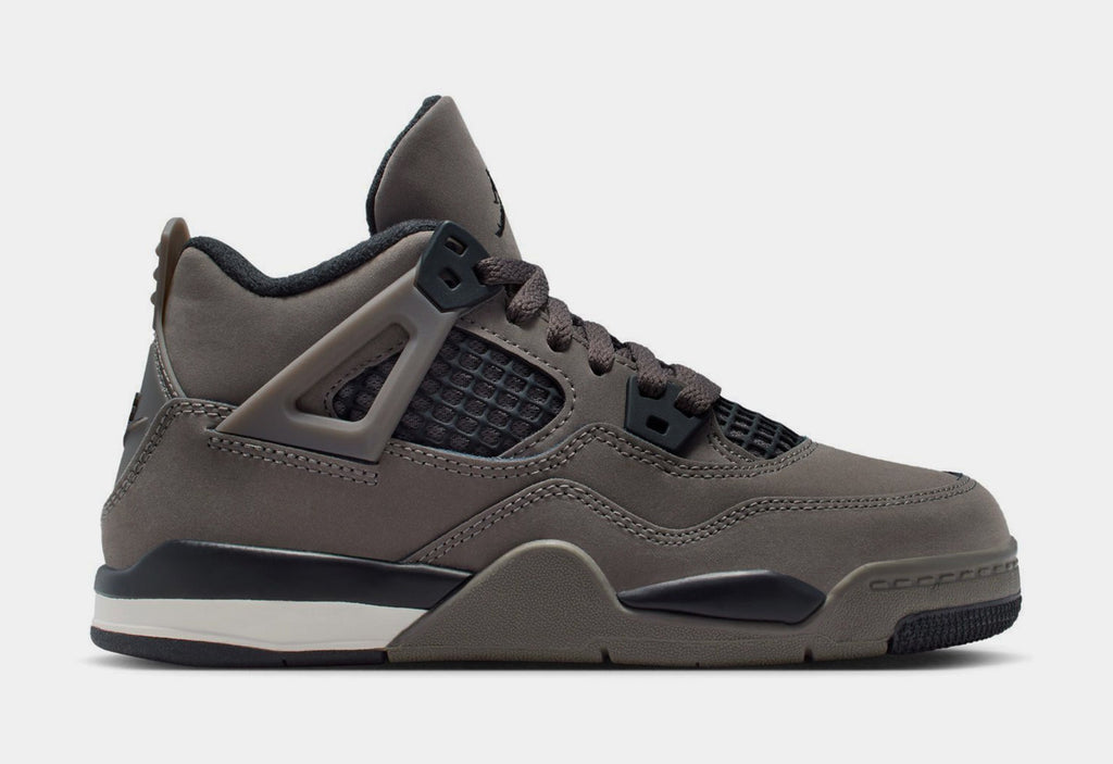 Air Jordan 4 Retro Cave Stone And Black Preschool Lifestyle Shoes (Cave Stone/Black/Phantom)