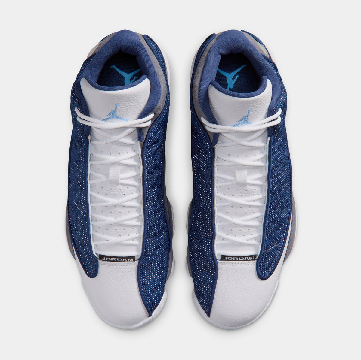 Air Jordan 13 Retro Navy And Flint Grey Mens Lifestyle Shoes (Navy/University Blue/Flint Grey/White) Free Shipping