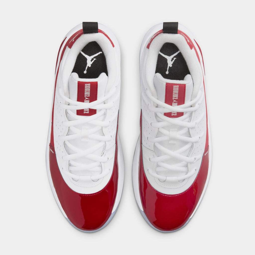Max Aura 7 Mens Basketball Shoes (White/Gym Red/Black/White)