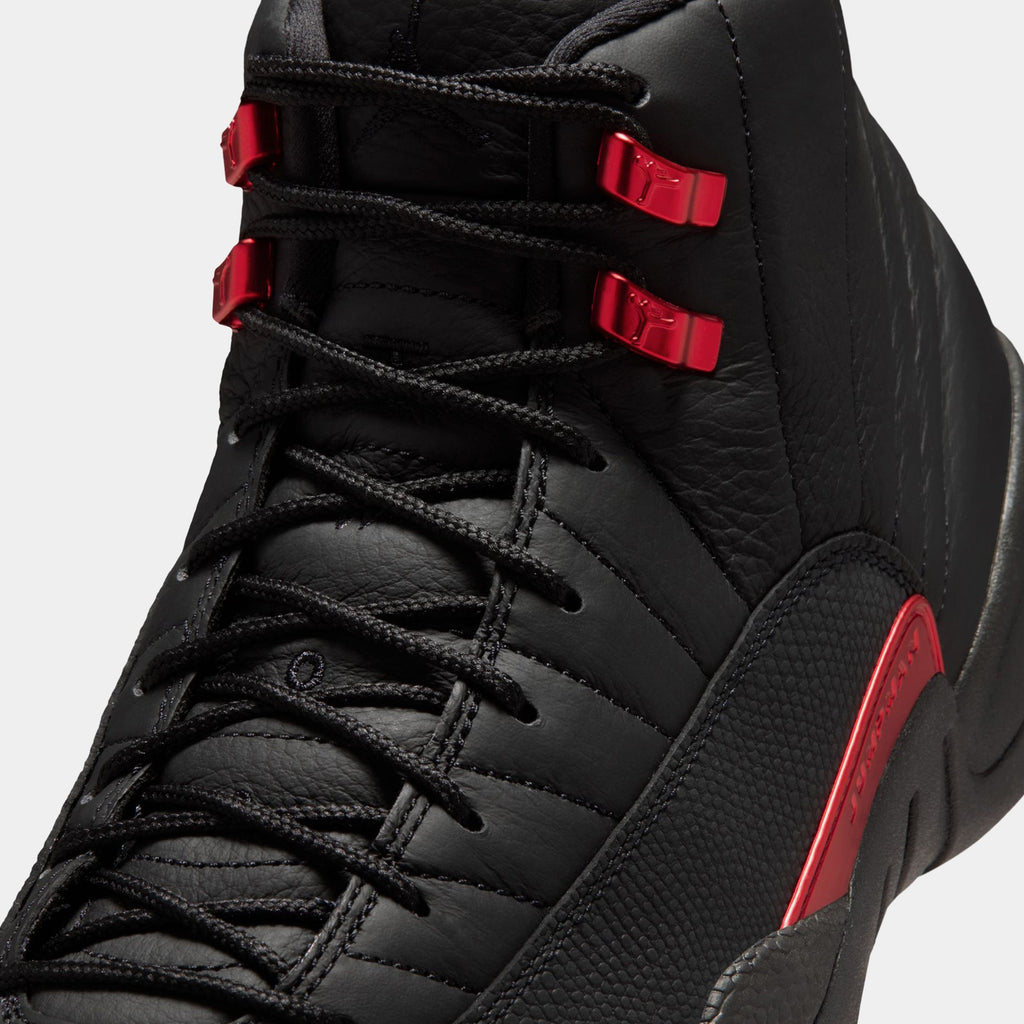 Air Jordan 12 Retro Bloodline Mens Lifestyle Shoes (Black/Varsity Red) Free Shipping