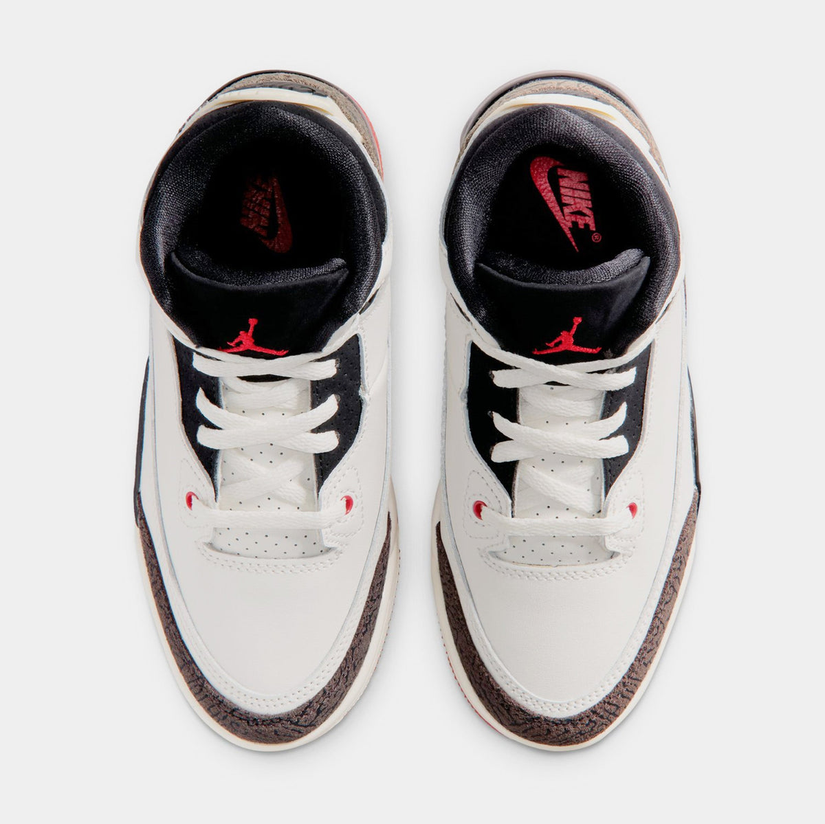 Air Jordan 3 Retro Sail and University Red Preschool Lifestyle Shoes (Sail/Black/University Red/Pale Ivory)
