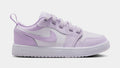 Air Jordan 1 Low Preschool Lifestyle Shoes (Barely Grape/White/Violet Mist)