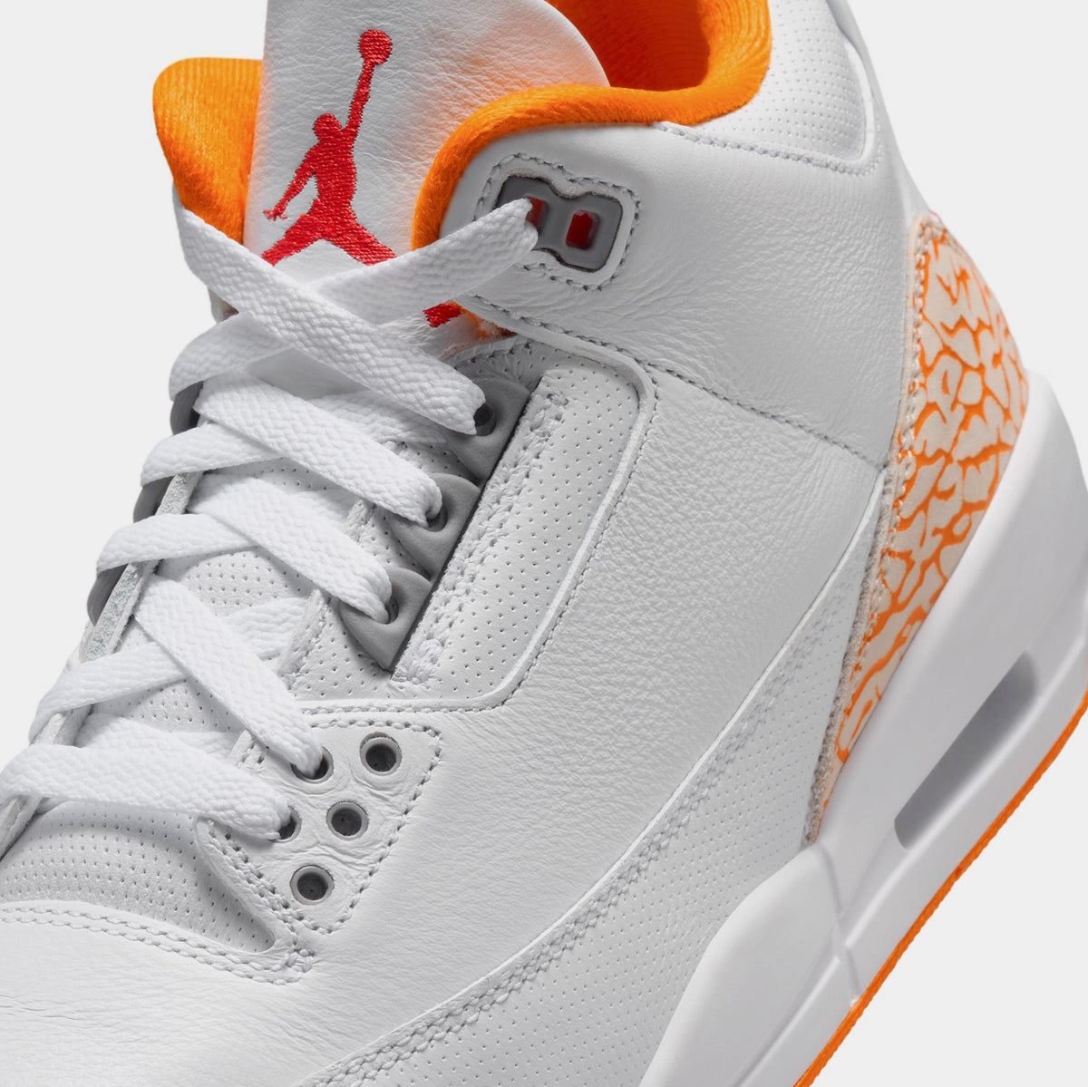Air Jordan 3 Retro Orange Citrus Womens Lifestyle Shoes (White/Multicolor) Free Shipping