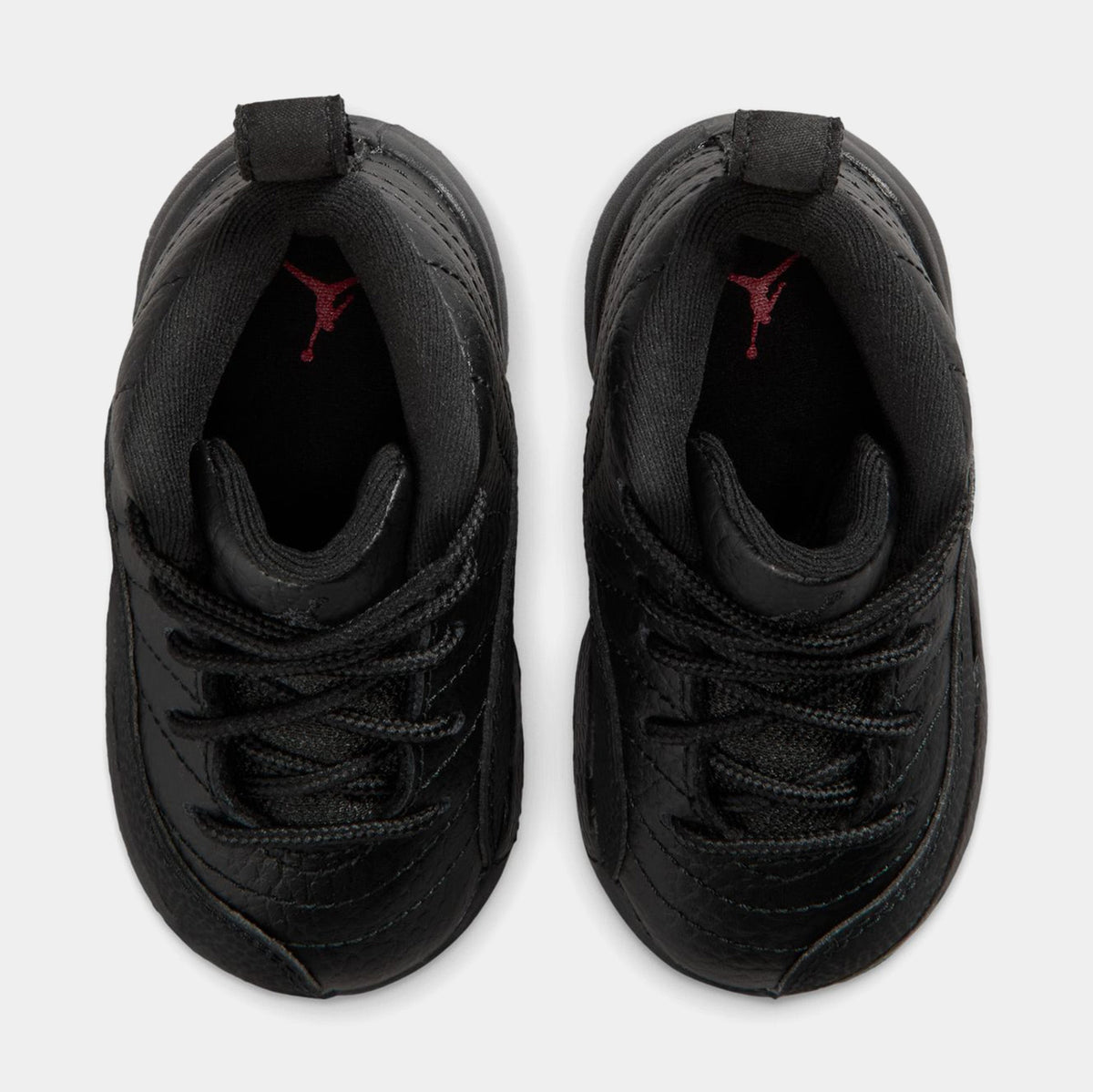 Air Jordan 12 Retro Bloodline Infant Toddler Shoes (Black/Varsity Red) Free Shipping