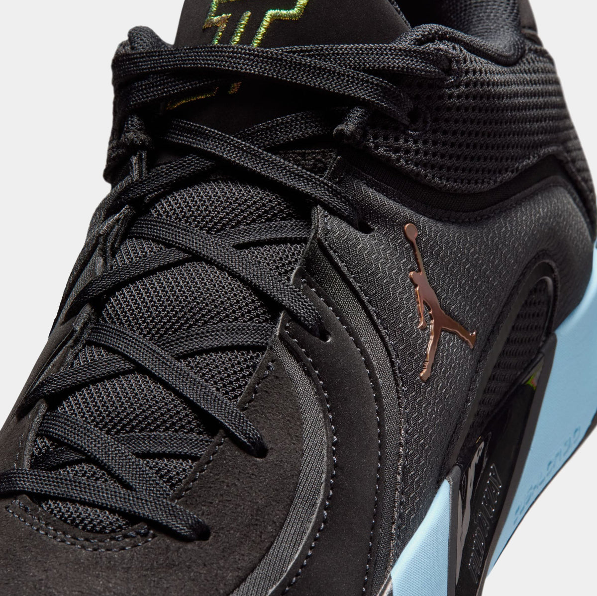 Tatum 4 Black And Ice Blue Mens Basketball Shoes (Black/Ice Blue)
