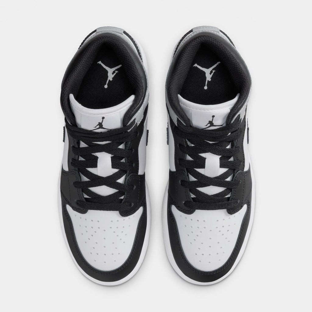 Air Jordan 1 Mid Grade School Lifestyle Shoes (White/Black/Rust/Pin)