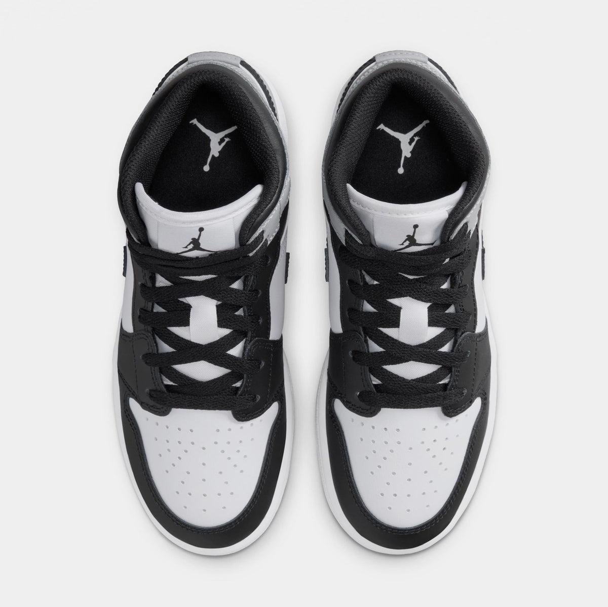 Air Jordan 1 Mid Grade School Lifestyle Shoes (White/Black/Rust/Pin)