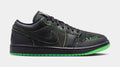 Air Jordan 1 Low Halloween Mens Lifestyle Shoes (Black/Scream Green/Dark Smoke Grey/Black)