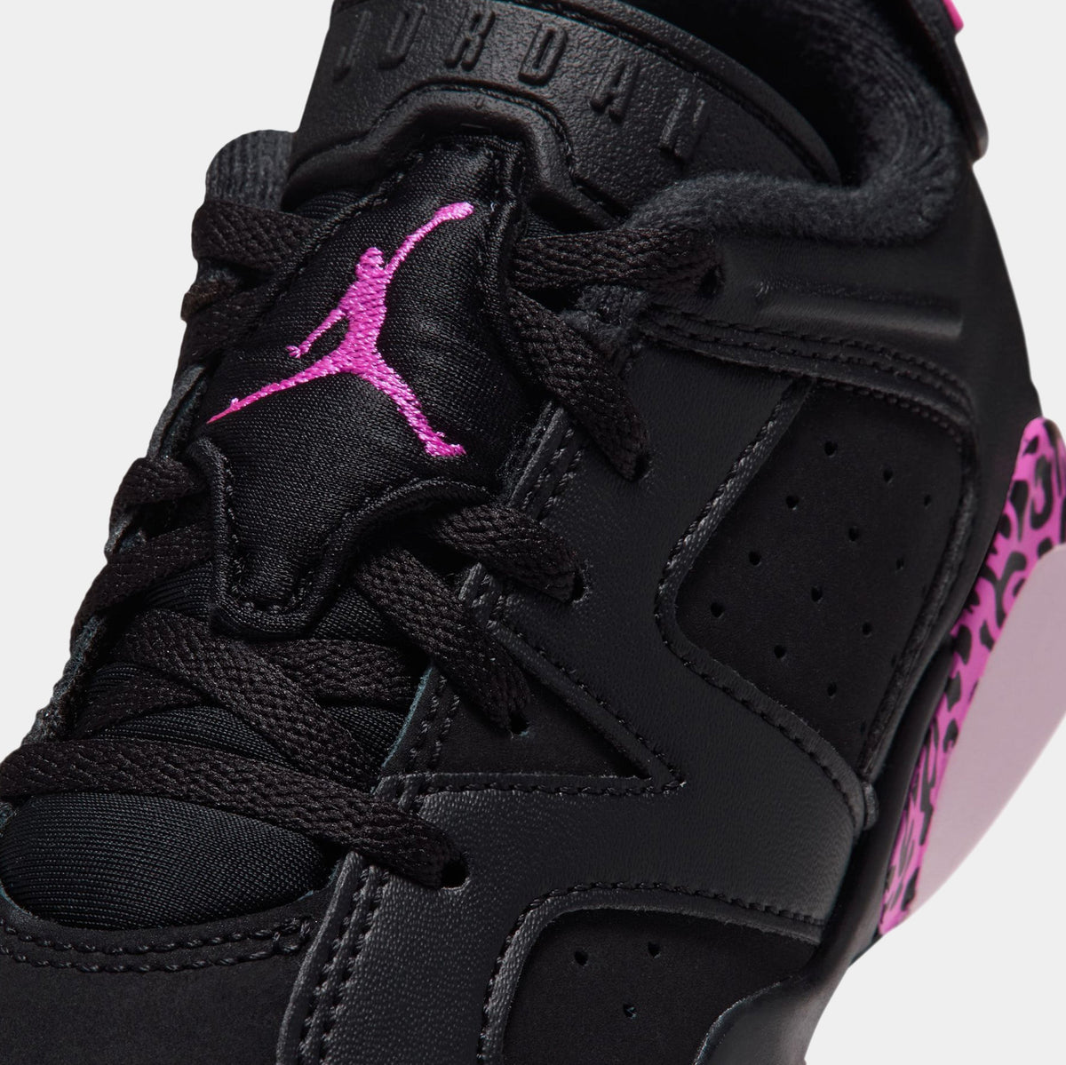 Air Jordan 6 Retro Fearless Preschool Lifestyle Shoes (Black/Laser Fushia/Pink Foam)