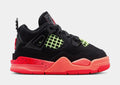 Air Jordan 4 Retro Black Infrared 23 Infant Toddler Lifestyle Shoes (Black/Infrared 23/Bright Mango)