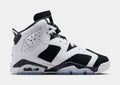 Air Jordan 6 Retro Black And White Grade School Lifestyle Shoes (White/Black) Free Shipping