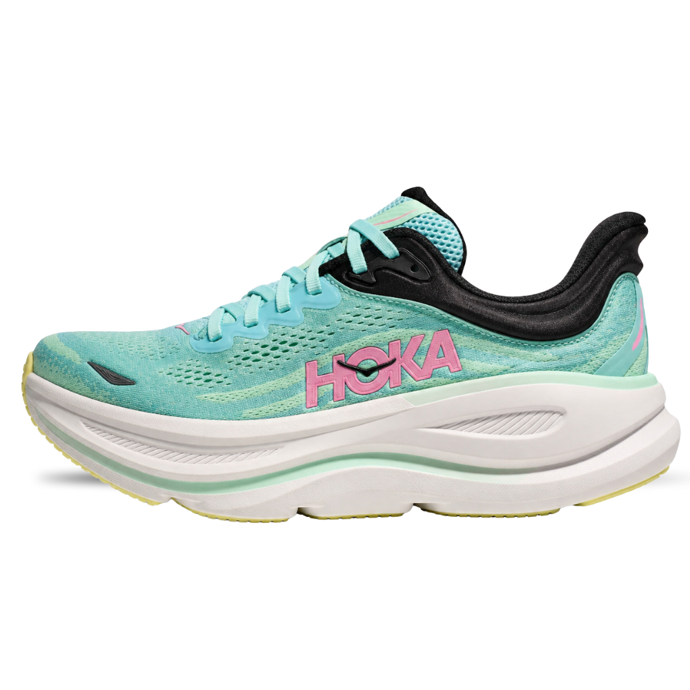 HOKA Bondi 9 Blue Spark Mint Fluorite Women's Running Shoes