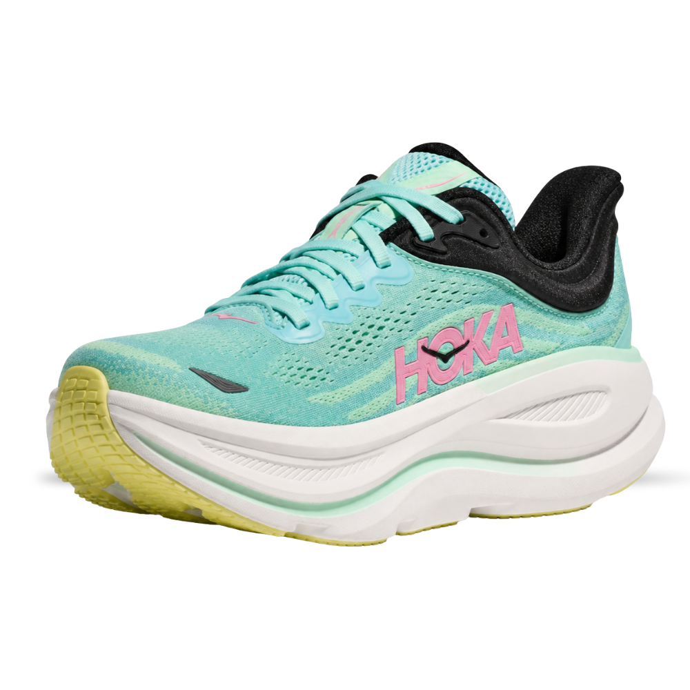 HOKA Bondi 9 Blue Spark Mint Fluorite Women's Running Shoes