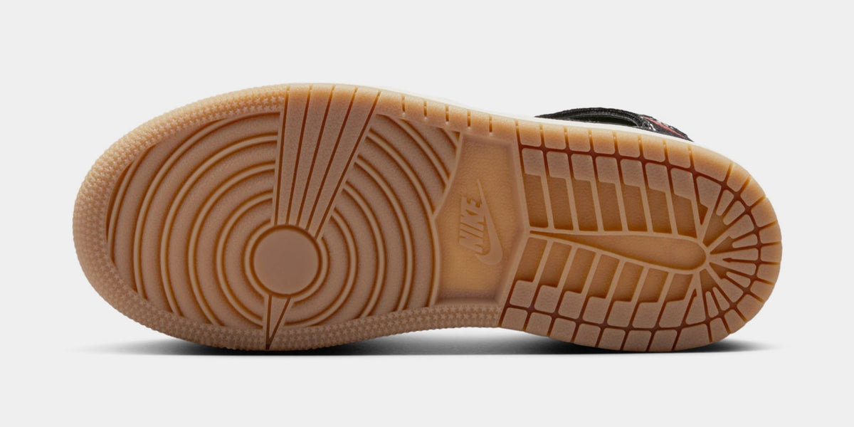 Air Jordan 1 Retro High OG Flight Club Preschool Lifestyle Shoes (Black/Sail/Gum Medium Brown/University Red) Free Shipping