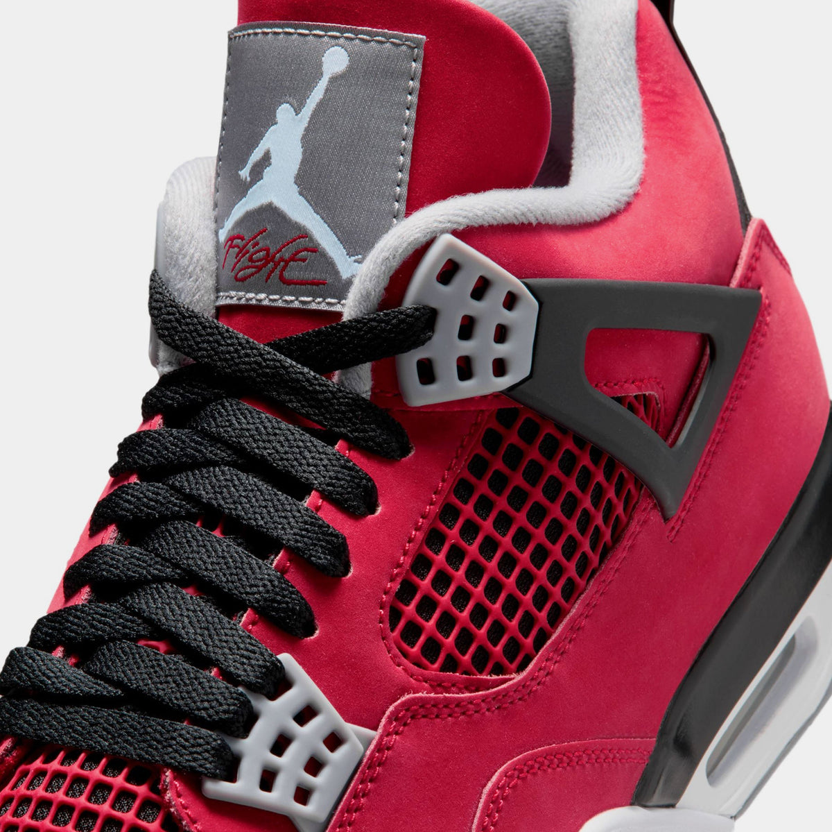 Air Jordan 4 Retro Toro Bravo Mens Lifestyle Shoes (Fire Red/White/Black/Cement Grey)