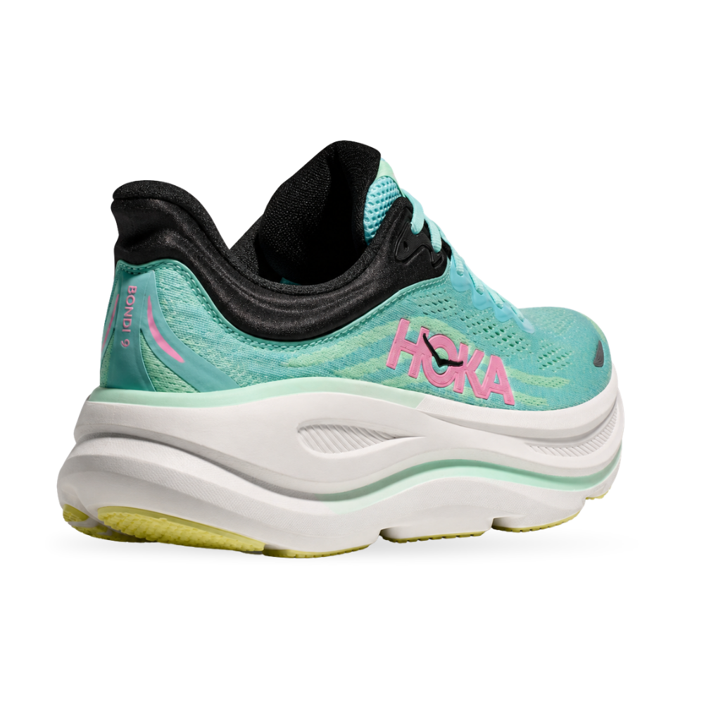 HOKA Bondi 9 Blue Spark Mint Fluorite Women's Running Shoes