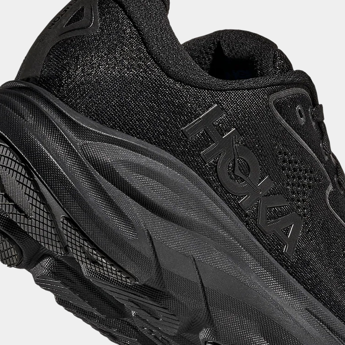Clifton 10 Womens Running Shoes (Black/Black)