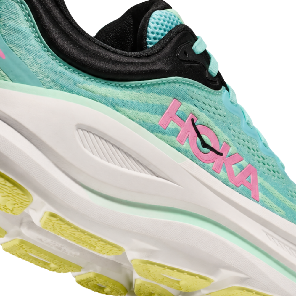 HOKA Bondi 9 Blue Spark Mint Fluorite Women's Running Shoes