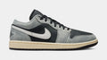 Air Jordan 1 Low SE Mens Lifestyle Shoes (Light Smoke Grey/White/Off Noir)