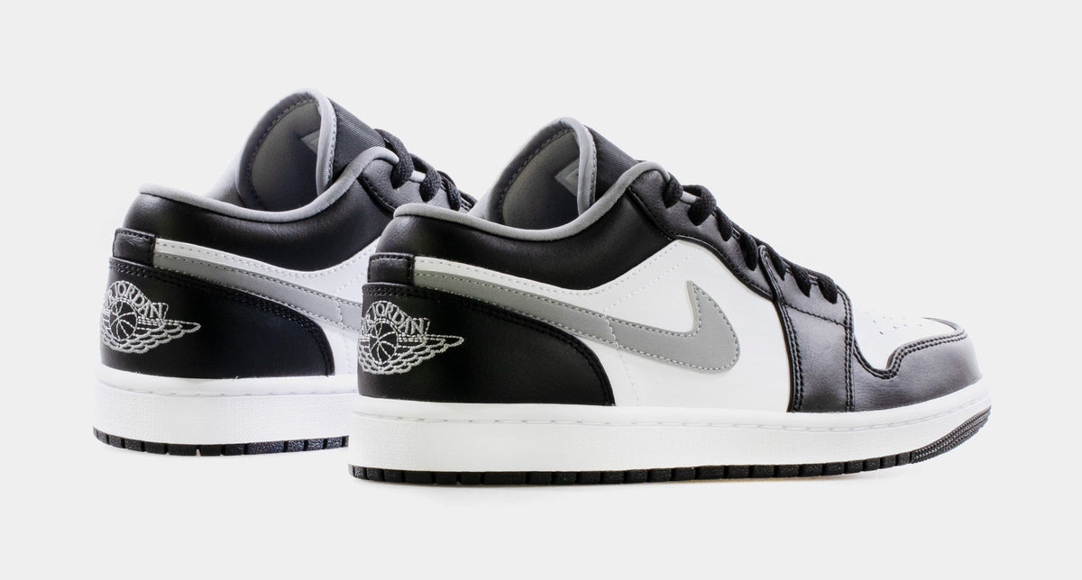Air Jordan 1 Low Mens Lifestyle Shoes (Black/White/Particle Grey)