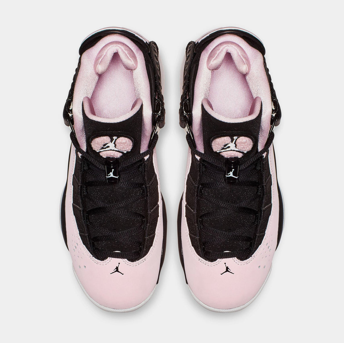 Air Jordan 6 Rings Grade School Lifestyle Shoe (Black/Pink Foam/Anthracite/White)