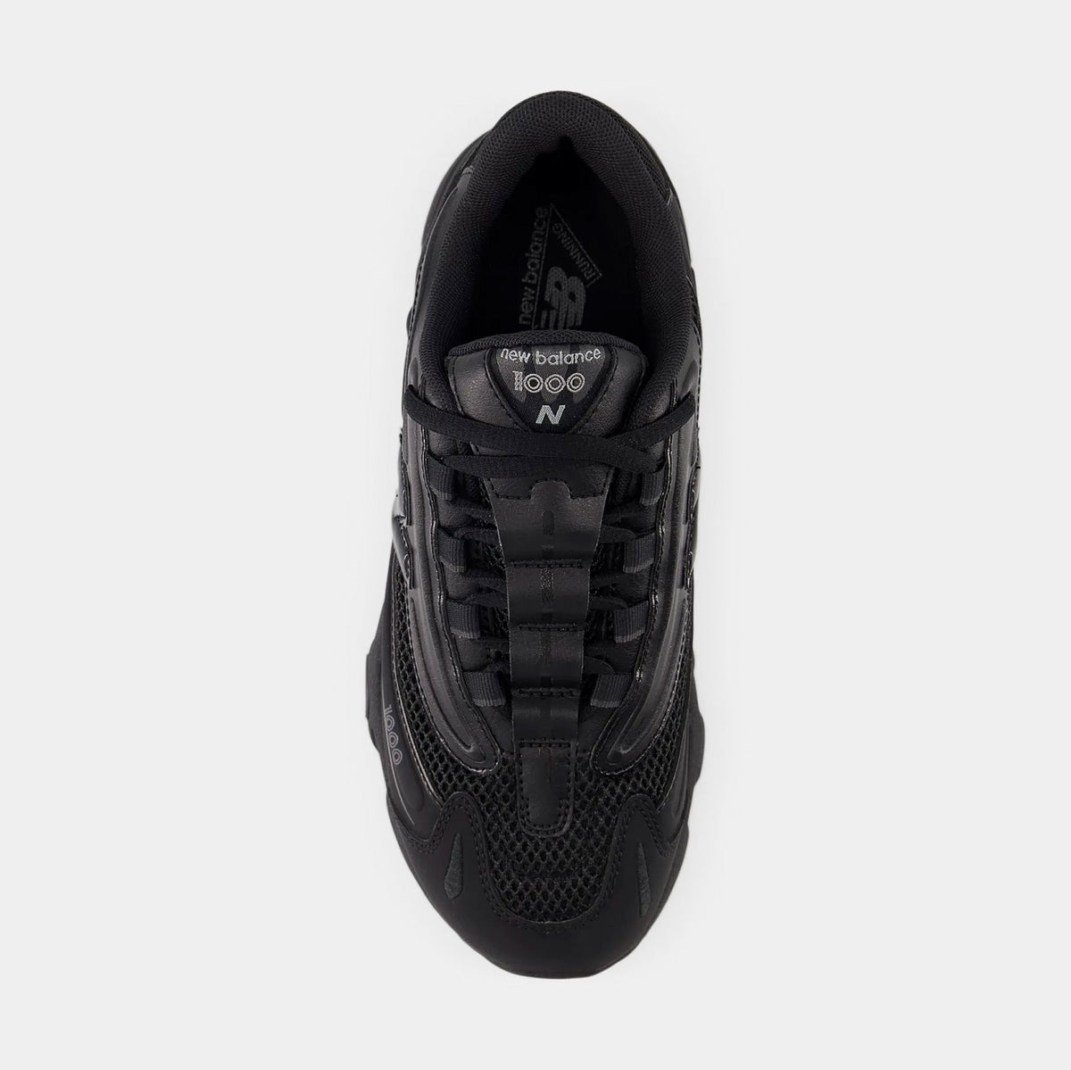 1000 Grade School Running Shoes (Black/Black)