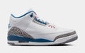 Air Jordan 3 Retro OG True Blue Mens Lifestyle Shoes (White/Varsity Red/True Blue/Cement Grey/Anthracite) Free Shipping