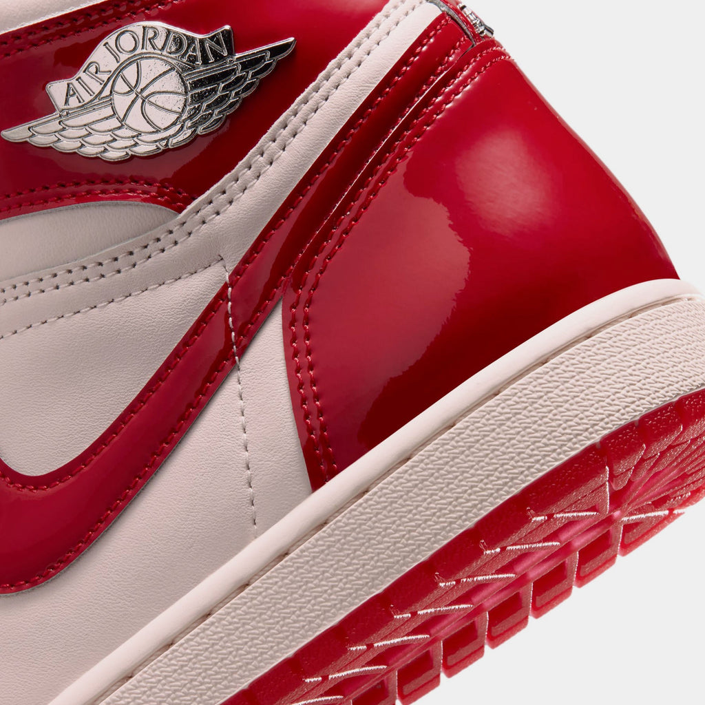 Air Jordan 1 Retro High OG Nails and Grails Womens Lifestyle Shoes (University Red/Metallic Silver) Free Shipping