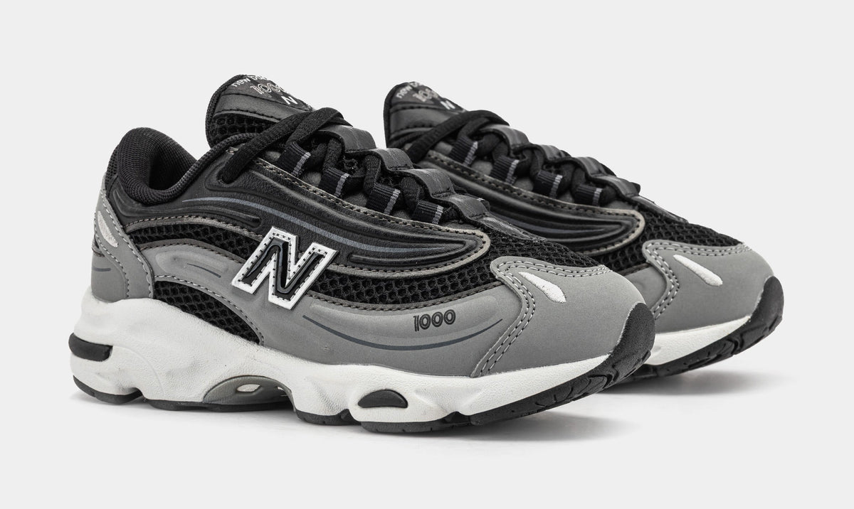 1000 Preschool Running Shoes (Black/Grey)