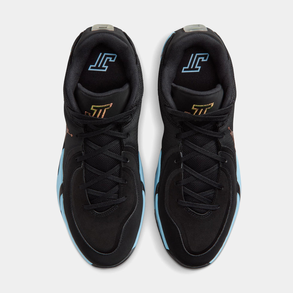 Tatum 4 Black And Ice Blue Mens Basketball Shoes (Black/Ice Blue)